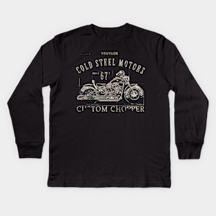 custom chopper Kids Long Sleeve T-Shirt